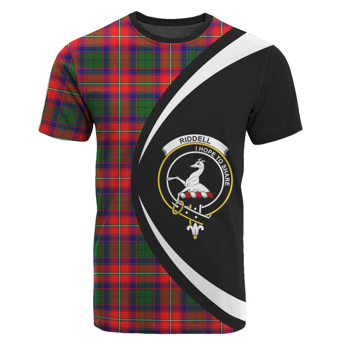 Riddell Tartan Crest T-shirt - Circle Style