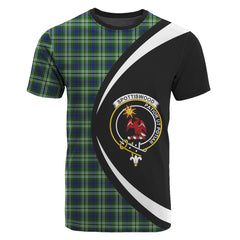 Spottiswood Tartan Crest T-shirt - Circle Style