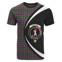 Tailyour (or Taylor) Tartan Crest T-shirt - Circle Style