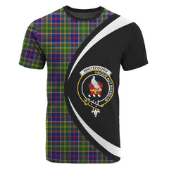 Whitefoord Tartan Crest T-shirt - Circle Style