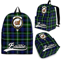 Baillie Family Tartan Crest Backpack