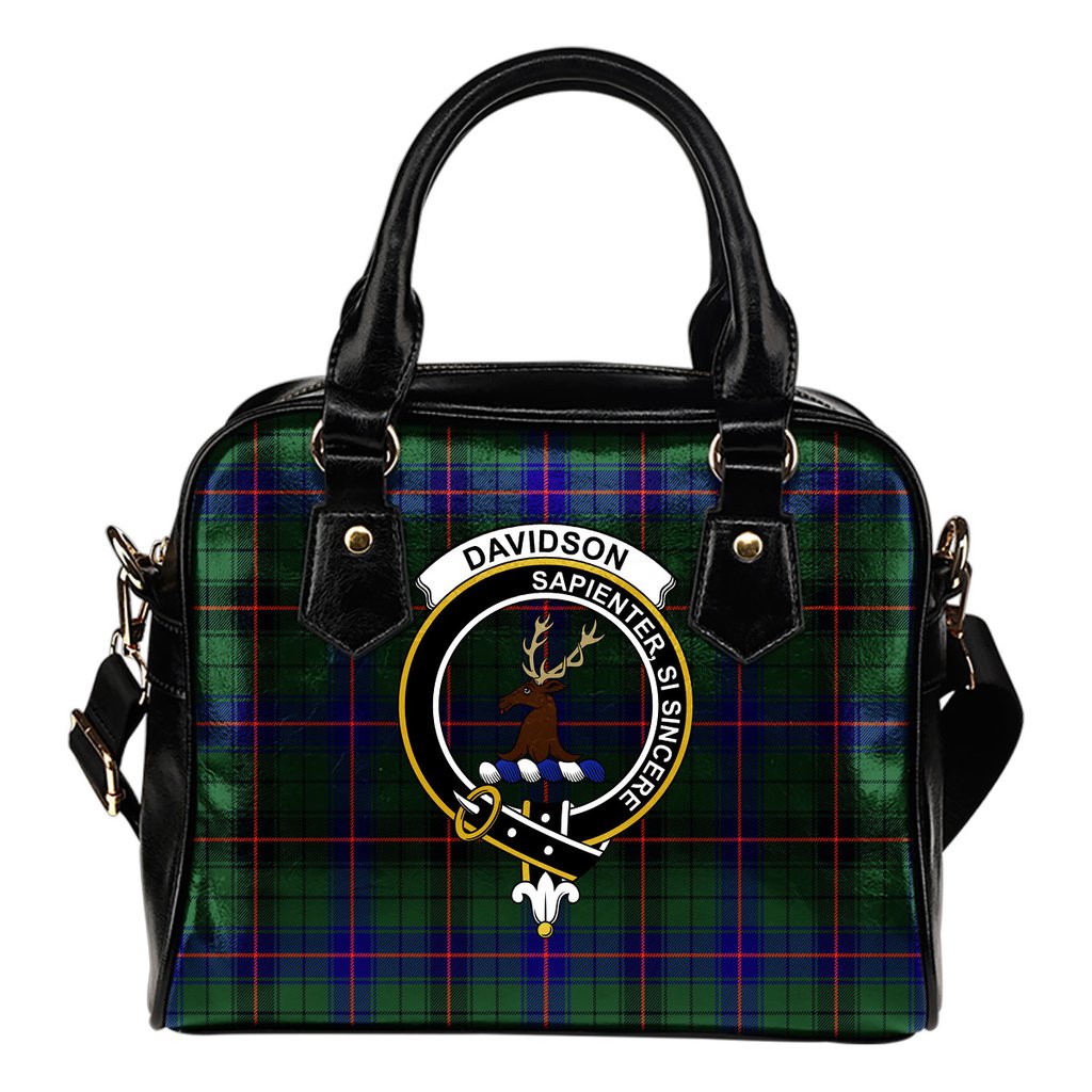 Davidson Modern Tartan Crest Shoulder Handbags