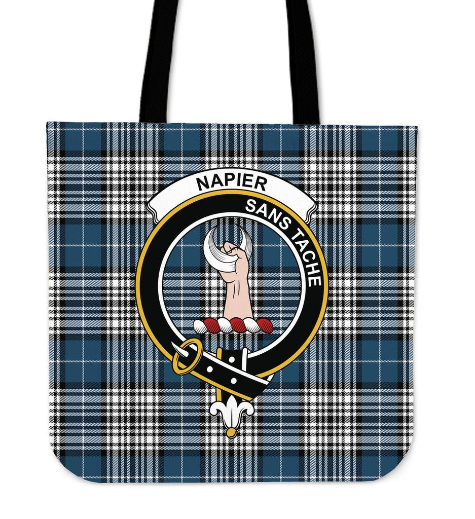 Napier Ancient Tartan Crest Tote Bag