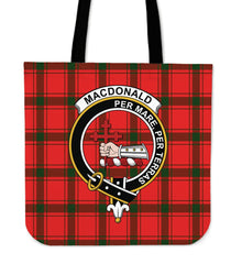 MacDonald of Sleat Family Tartan Crest Tote Bag