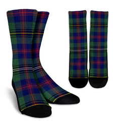 Wood Modern Tartan Crew Socks