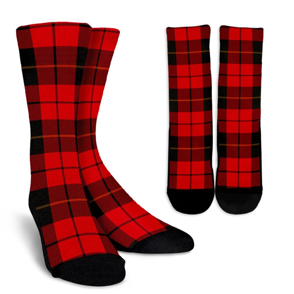 Wallace Weathered Tartan Crew Socks