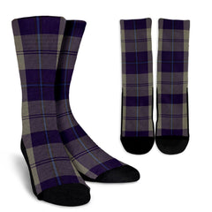 Cunningham Dress Blue Dancers Tartan Crew Socks