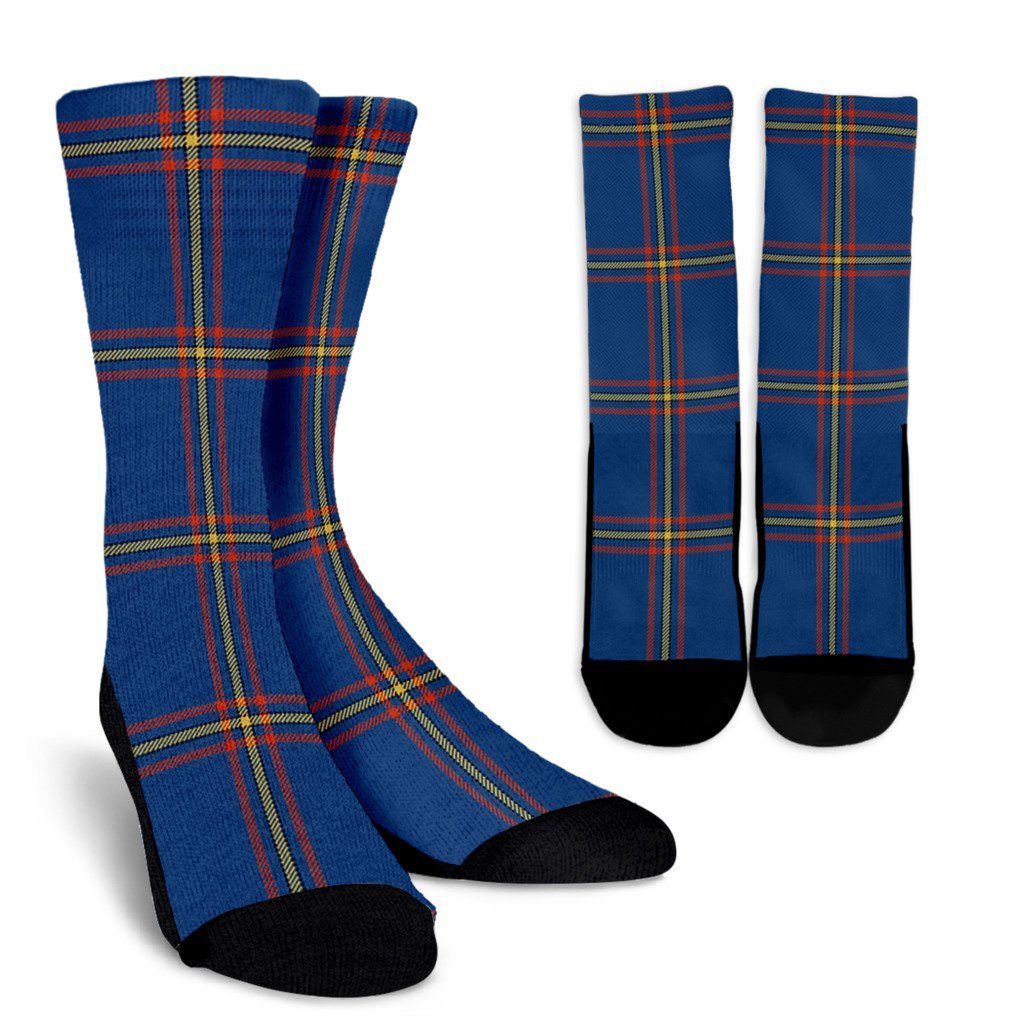 MacLaine of Loch Buie Hunting Ancient Tartan Crew Socks