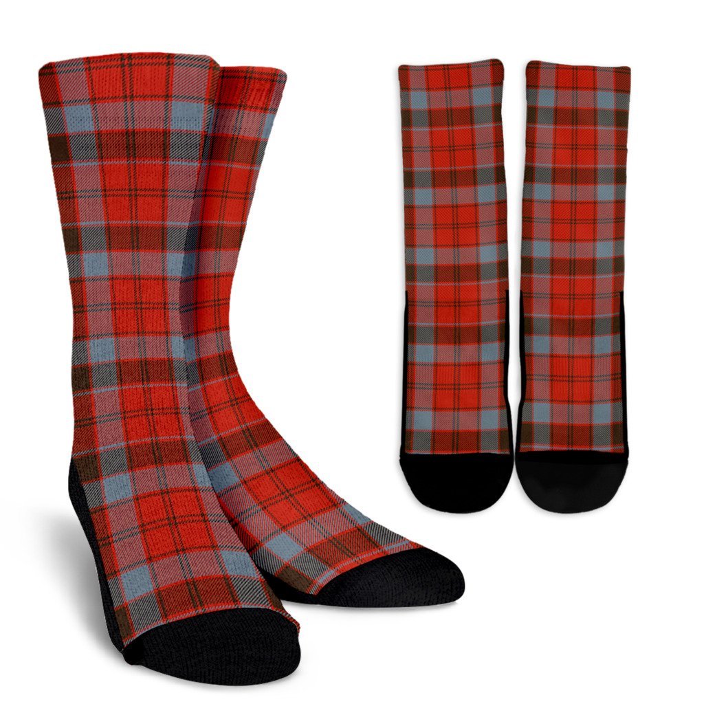 Robertson Weathered Tartan Crew Socks