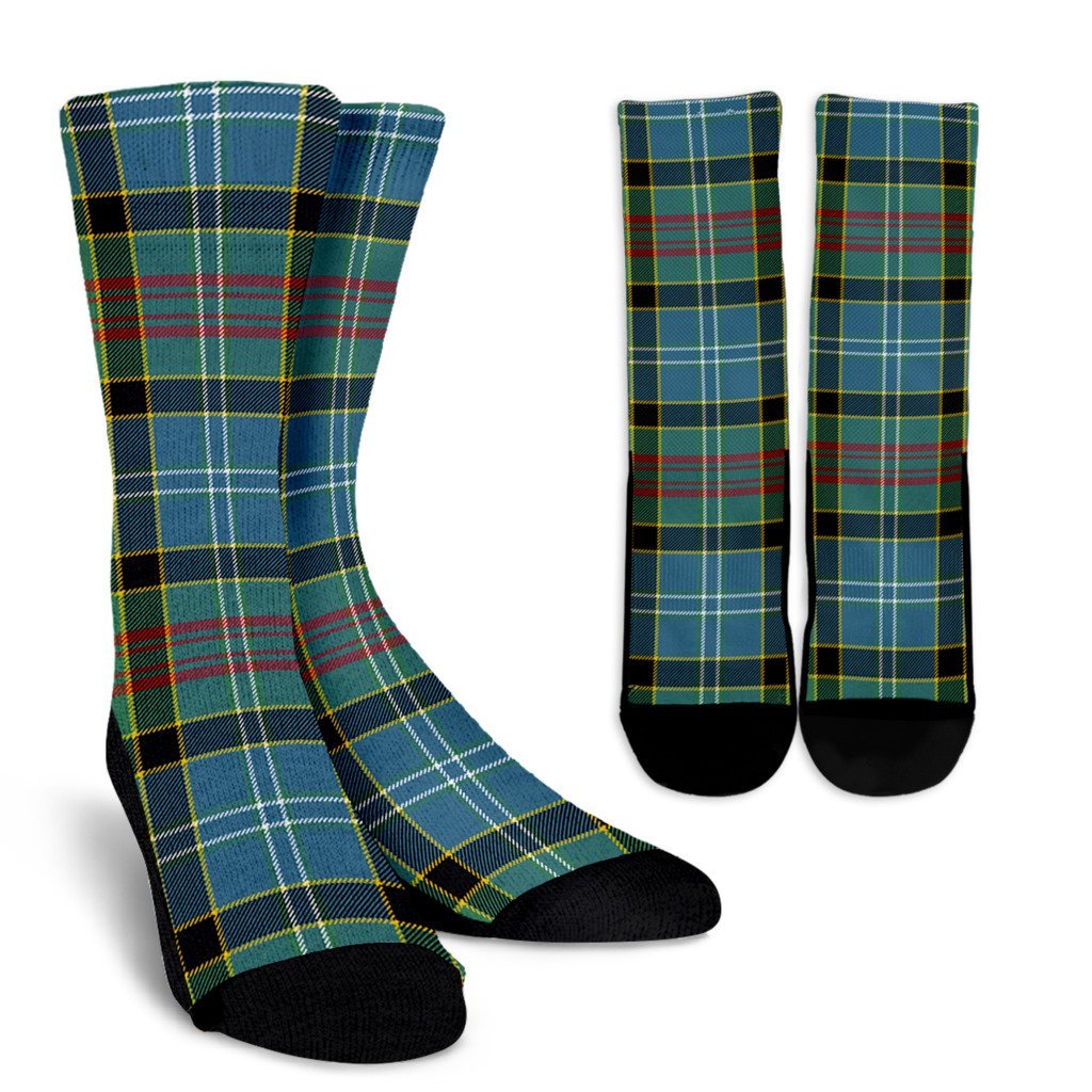 Paisley District Tartan Crew Socks