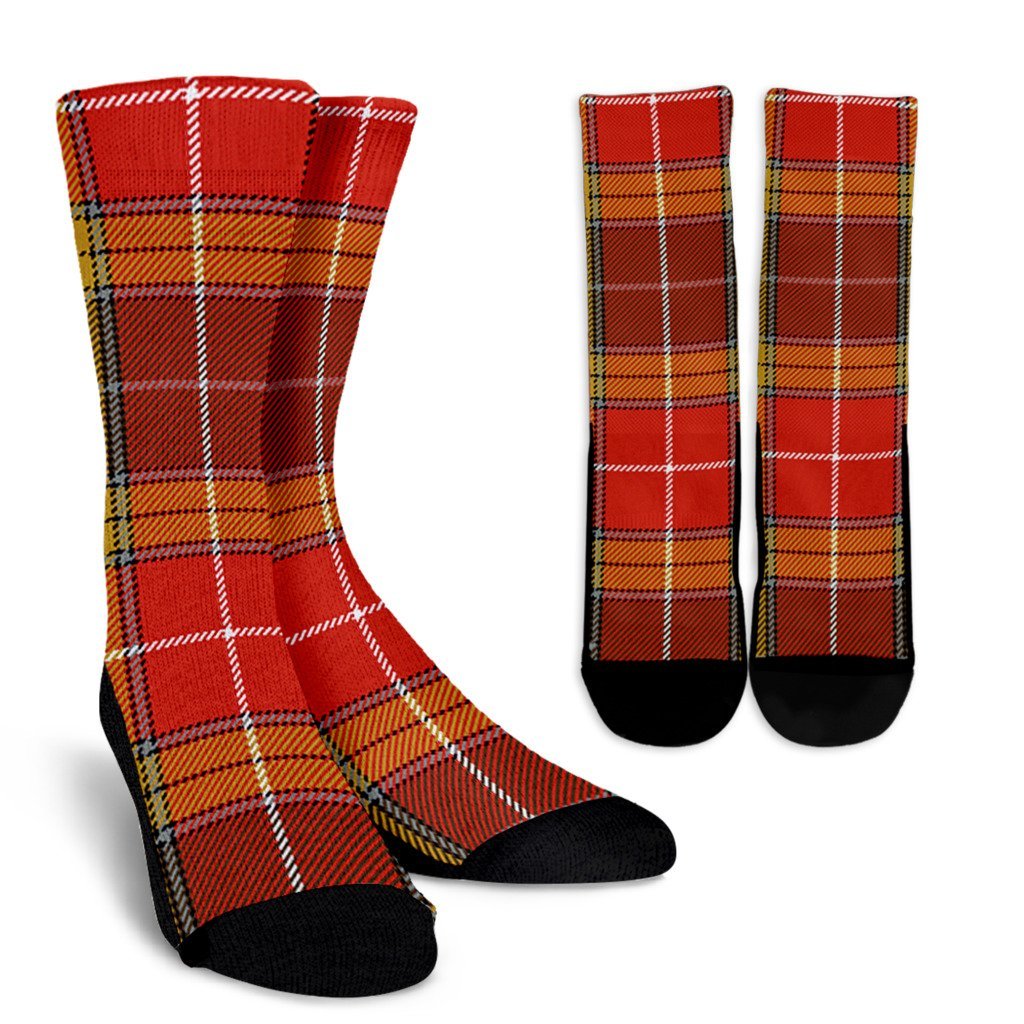 Buchanan Old Set Weathered Tartan Crew Socks