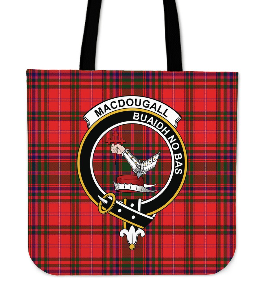 MacDougall Family Tartan Crest Tote Bag