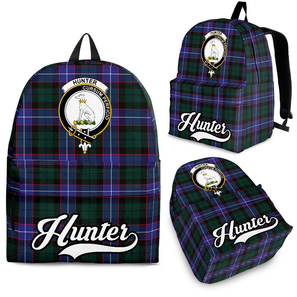 Hunter Family Tartan Crest Backpack