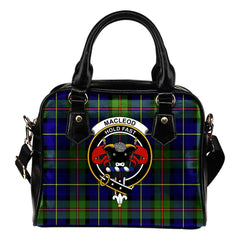 MacLeod Family Tartan Crest Shoulder Handbags