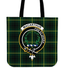 MacArthur Ancient Tartan Crest Tote Bag