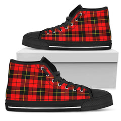 Wallace Hunting - Red Tartan High Top Shoes