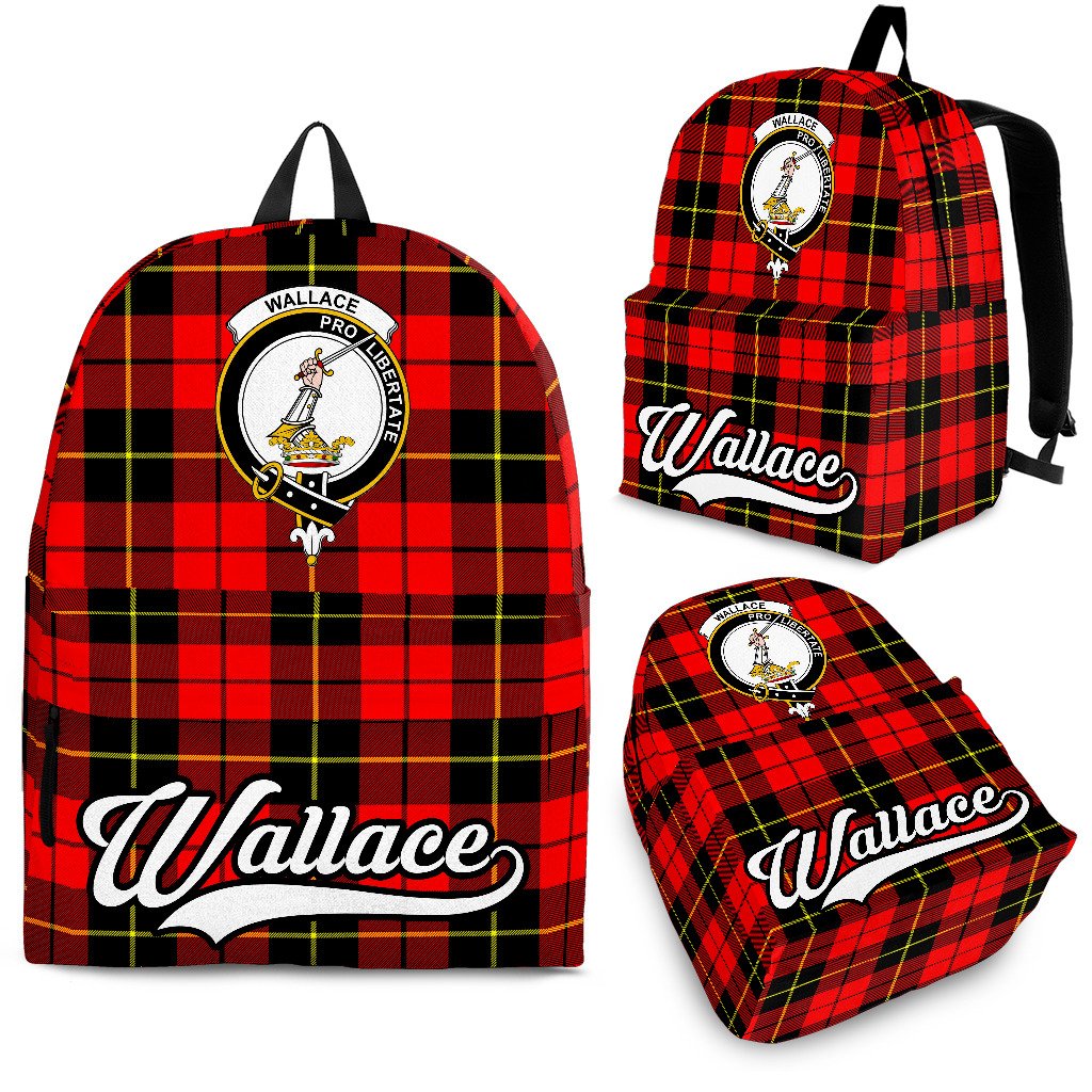 Wallace Hunting Red Tartan Crest Backpack