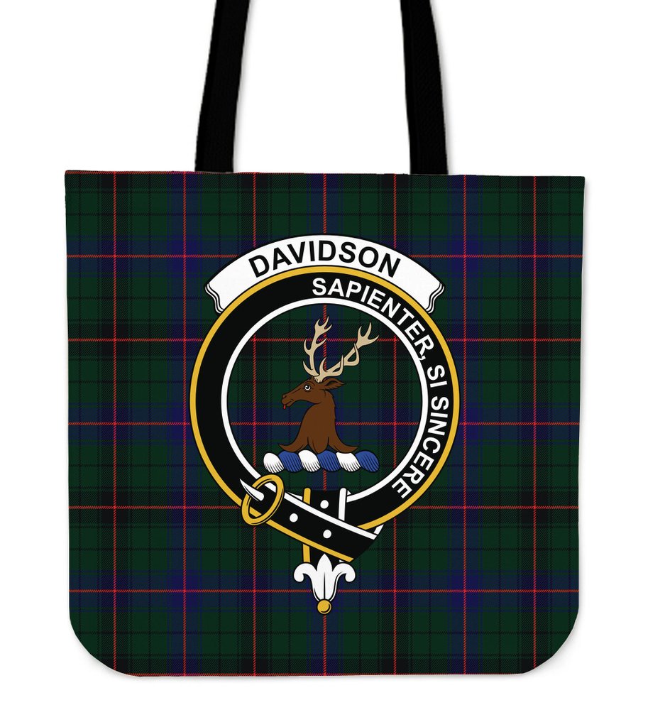 Davidson Modern Tartan Crest Tote Bag