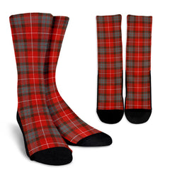 Fraser Weathered Tartan Crew Socks