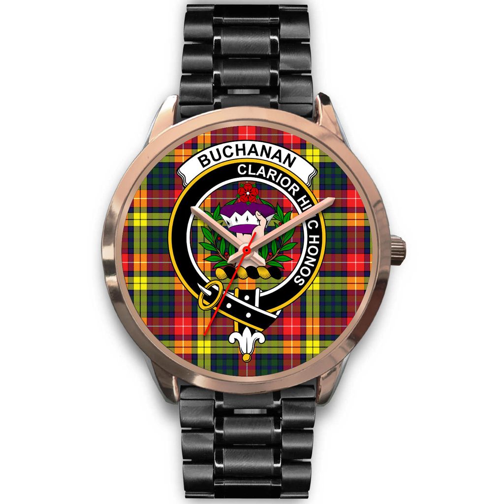 Buchanan Modern Tartan Crest Watch