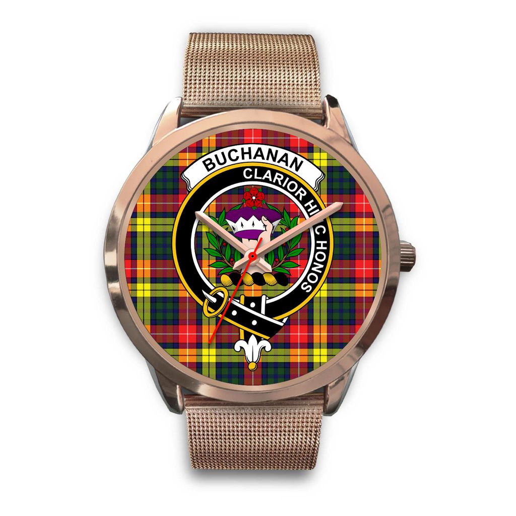 Buchanan Modern Tartan Crest Watch