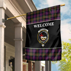 MacDonald (Clan Donald) Tartan Crest Black Garden Flag