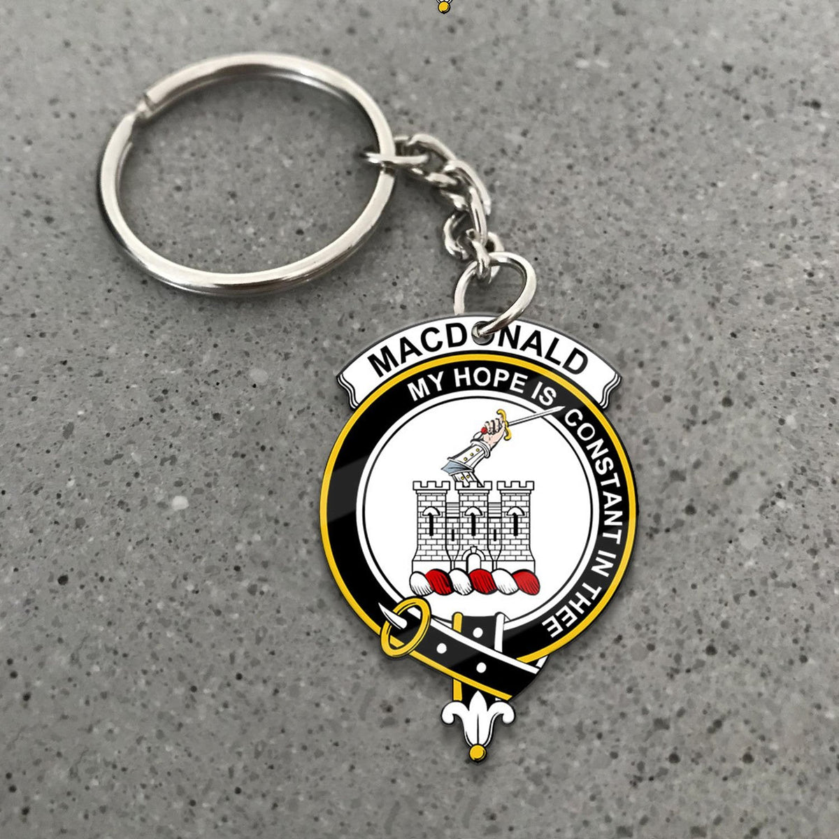 MacDonald (Clan Ranald) Crest Keychain