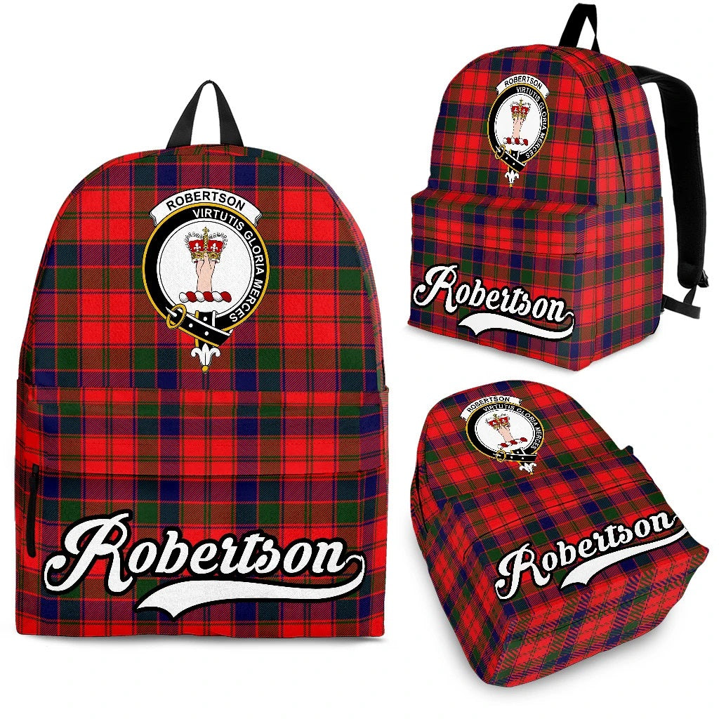 Robertson Family Tartan Crest Backpack
