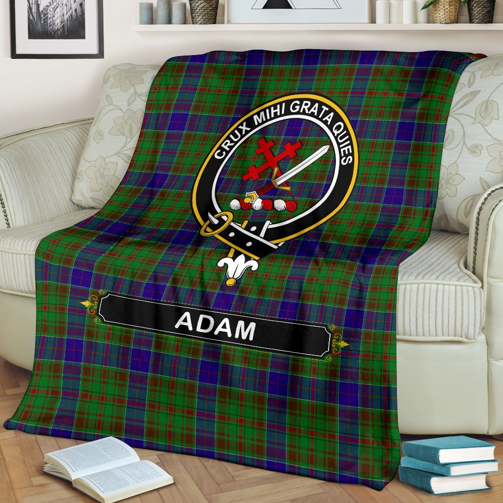 Adam Family Tartan Crest Blankets