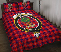 Hamilton Modern Tartan Crest Quilt Bed Set