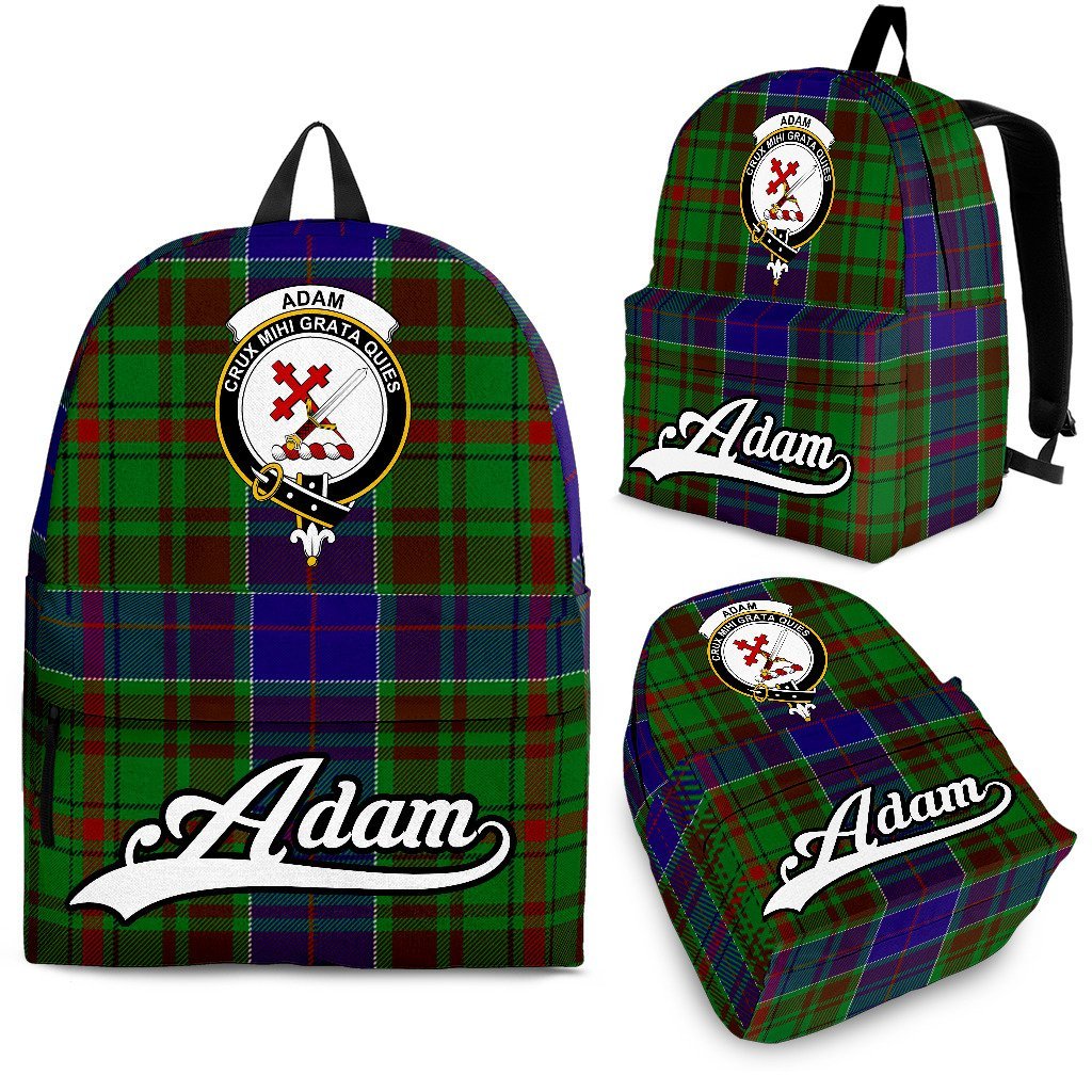 Adam Family Tartan Crest Backpack