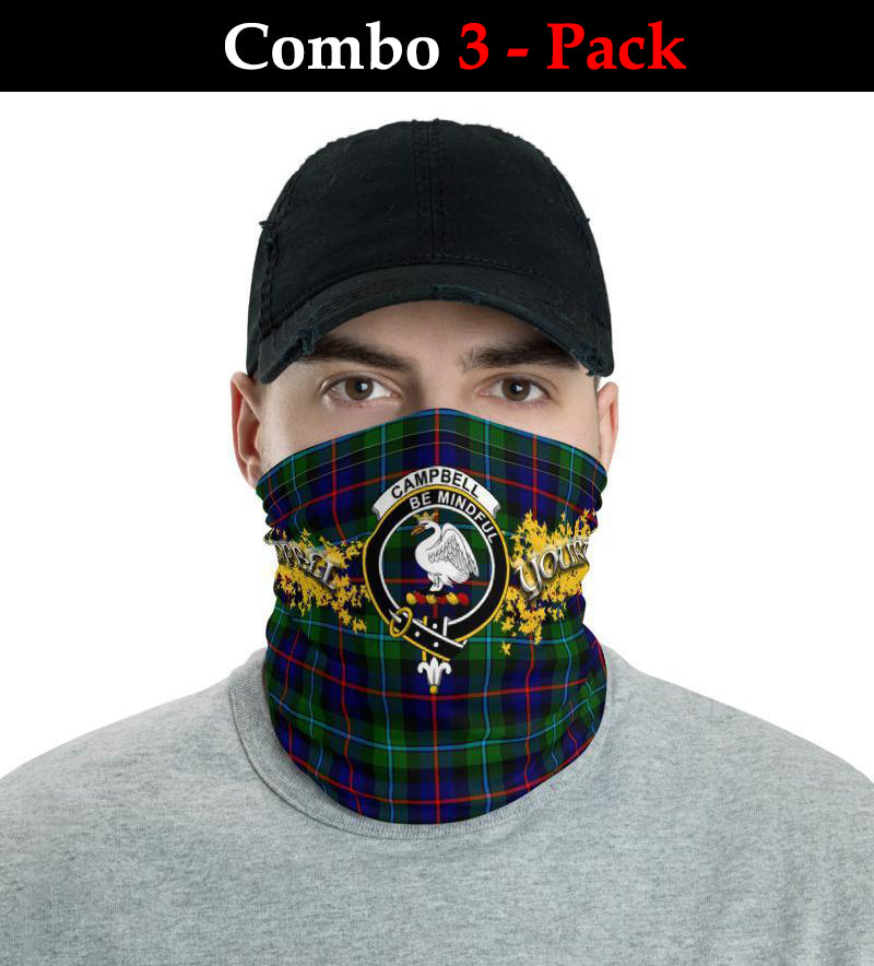 Campbell Of Breadalbane Tartan Crest Neck Gaiter - Bandana