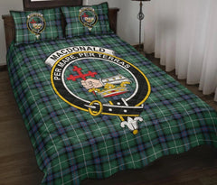 Macdonald of the Isles Hunting Ancient Tartan Crest Quilt Bed Set