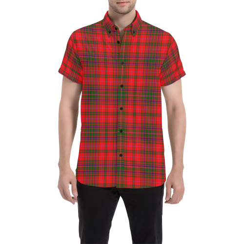 MacDougall Family Modern Tartan Men Shirt