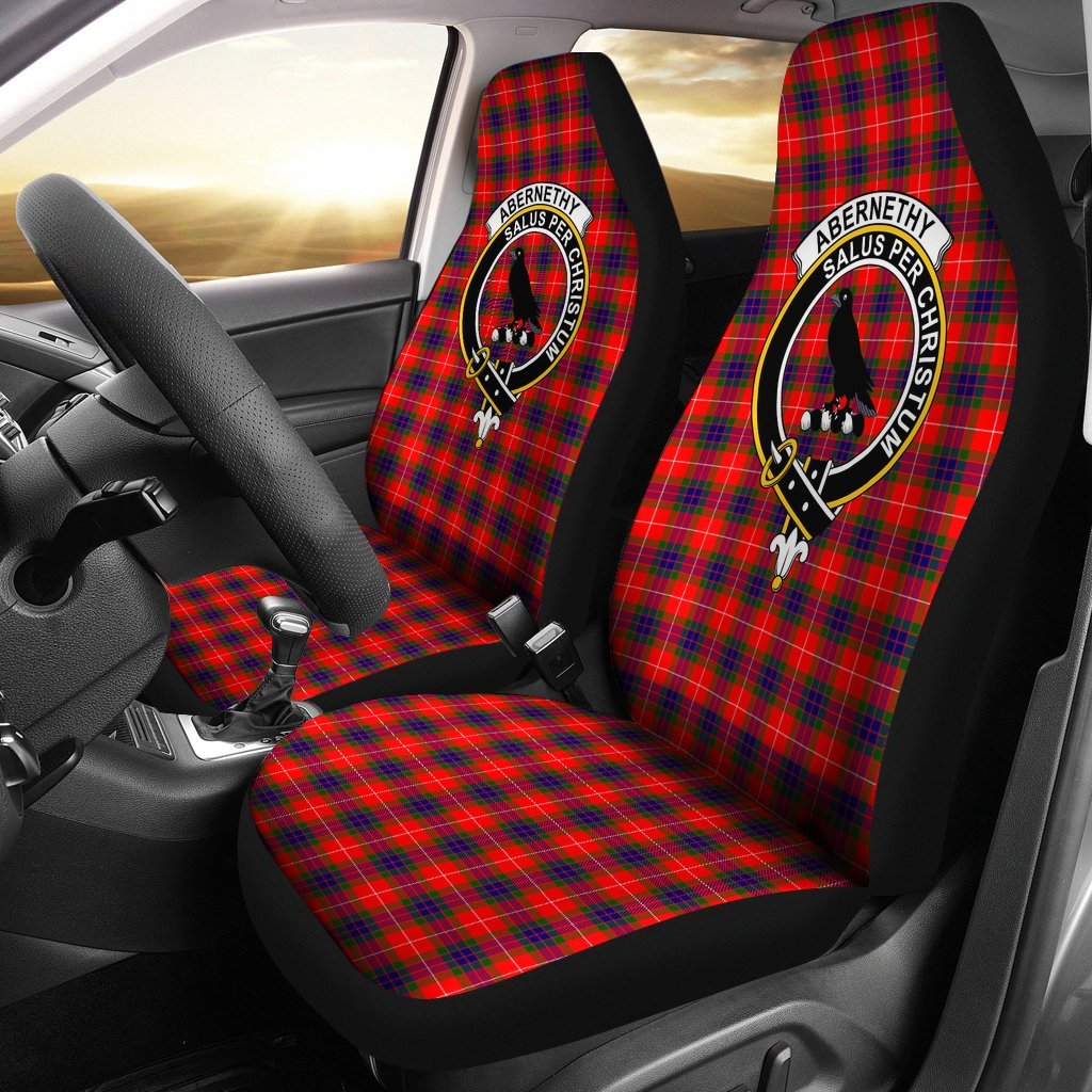 Abernethy Family Tartan Crest Car seat cover