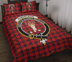 Robertson Modern Tartan Crest Quilt Bed Set