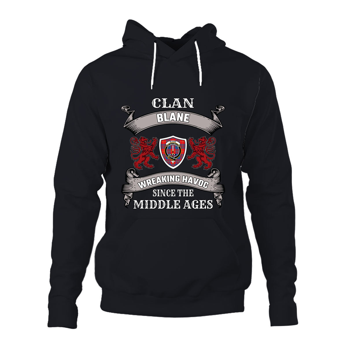 Blane Family Tartan - 2D Unisex Hoodie