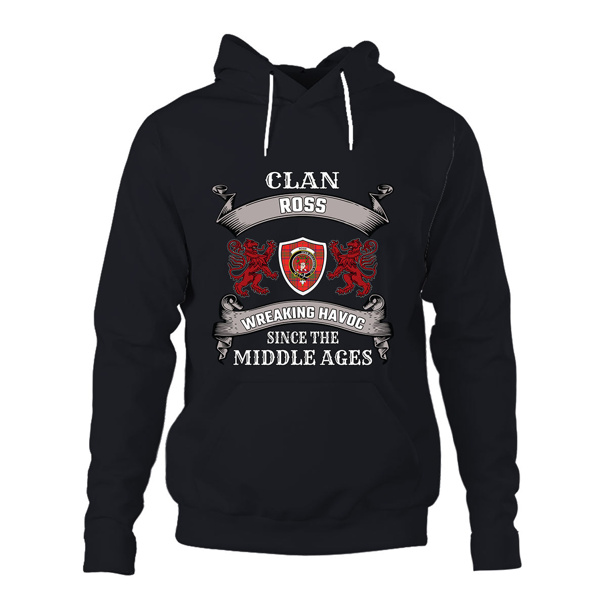 Ross Family Tartan - 2D Unisex Hoodie