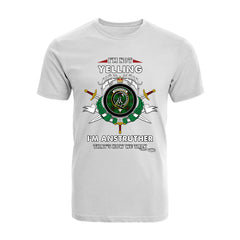 Anstruther Tartan Crest T-shirt - I'm not yelling style