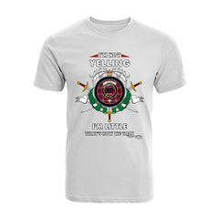 Little Tartan Crest T-shirt - I'm not yelling style