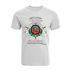 MacNab Tartan Crest T-shirt - I'm not yelling style