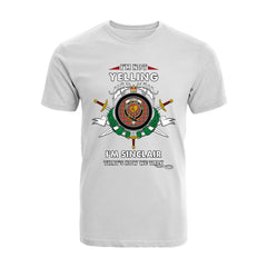 Sinclair Tartan Crest T-shirt - I'm not yelling style