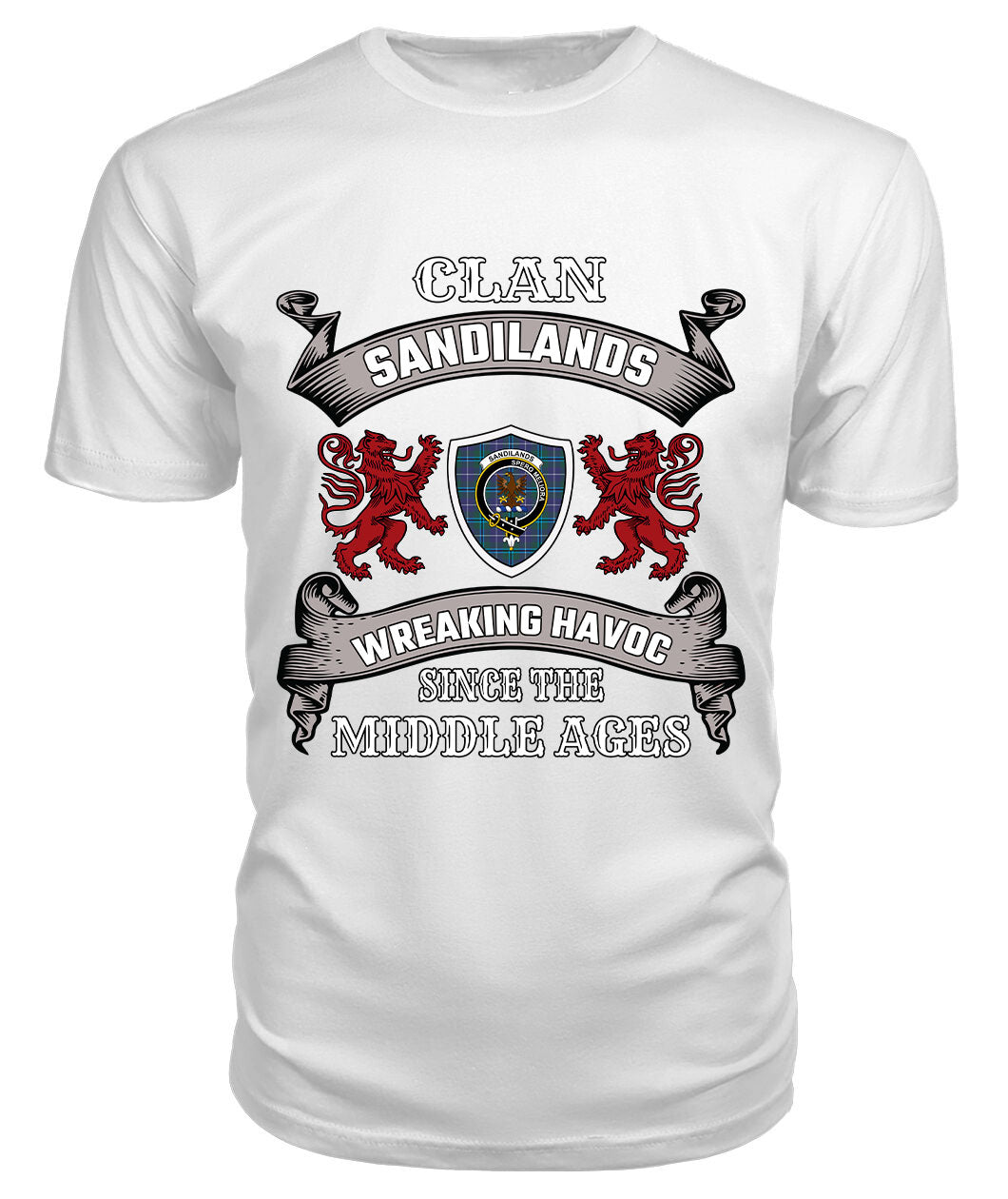 Sandilands Family Tartan - 2D T-shirt