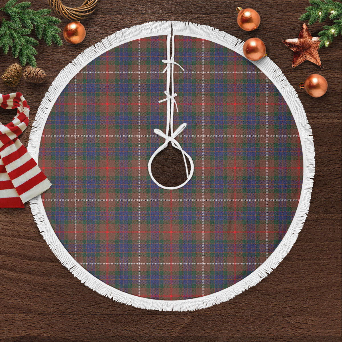 Fraser (of Lovat) Hunting Modern Tartan Christmas Tree Skirt