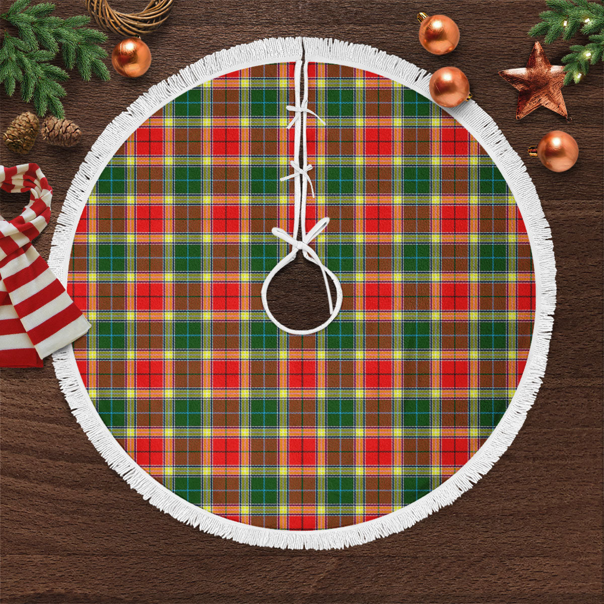 Gibson Tartan Christmas Tree Skirt