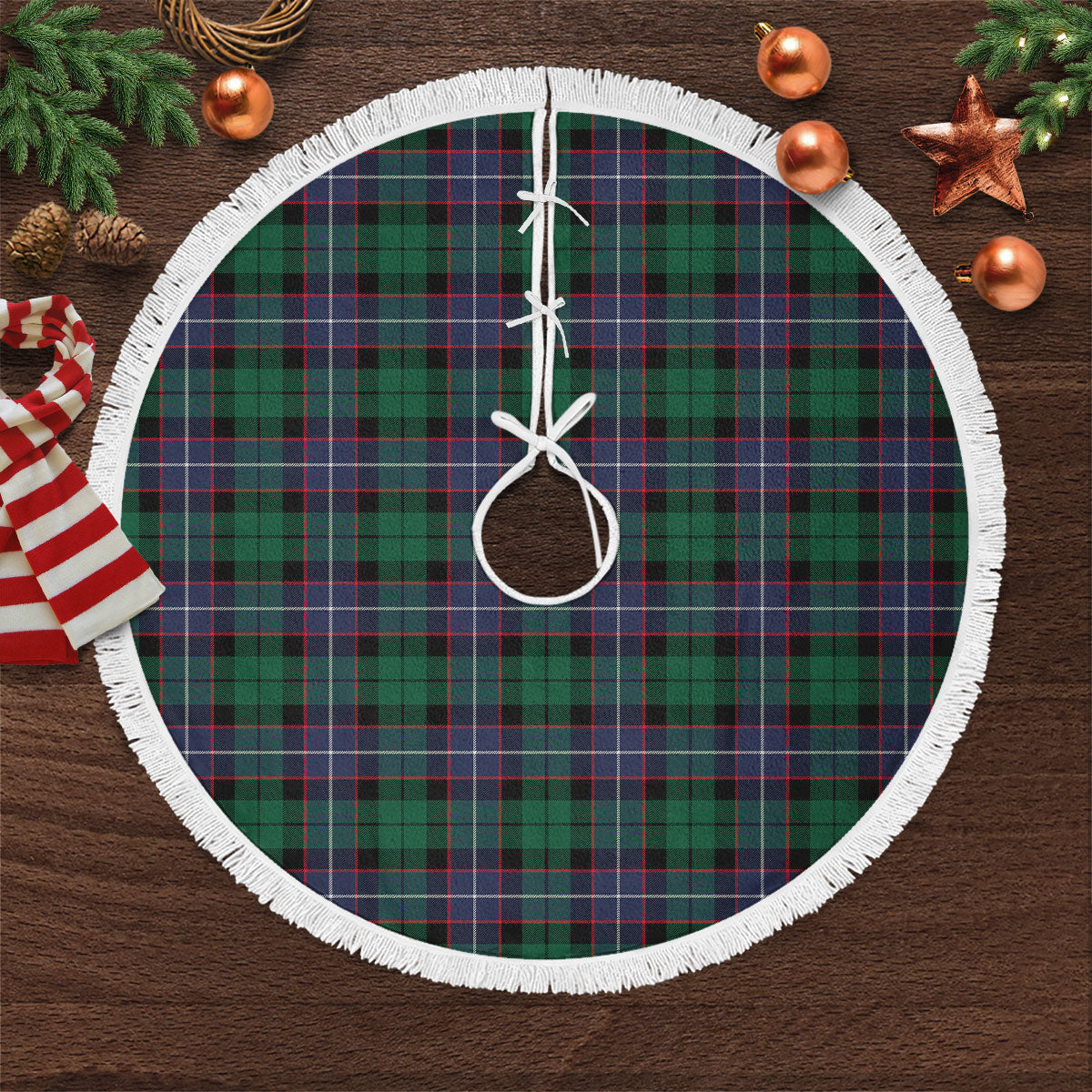 Mitchell Modern Tartan Christmas Tree Skirt