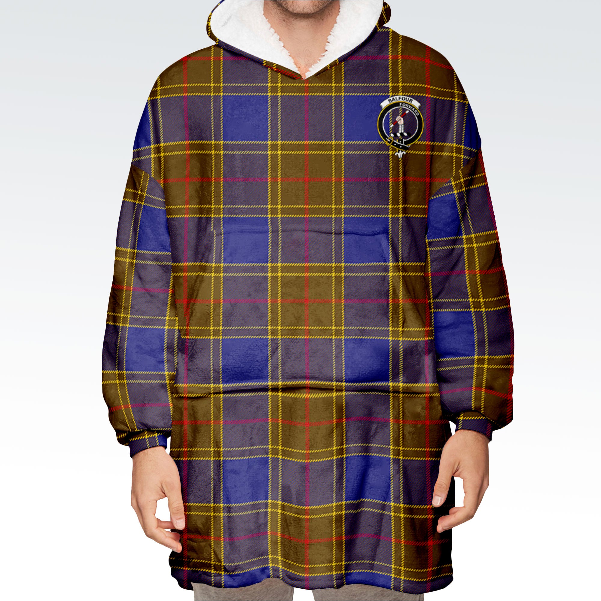 Balfour Modern Tartan Hoodie Blanket