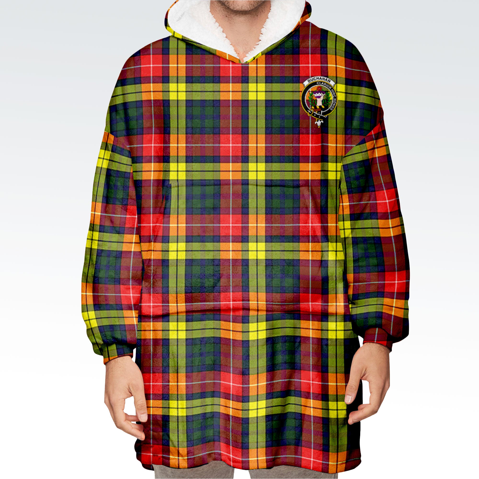 Buchanan Modern Tartan Hoodie Blanket