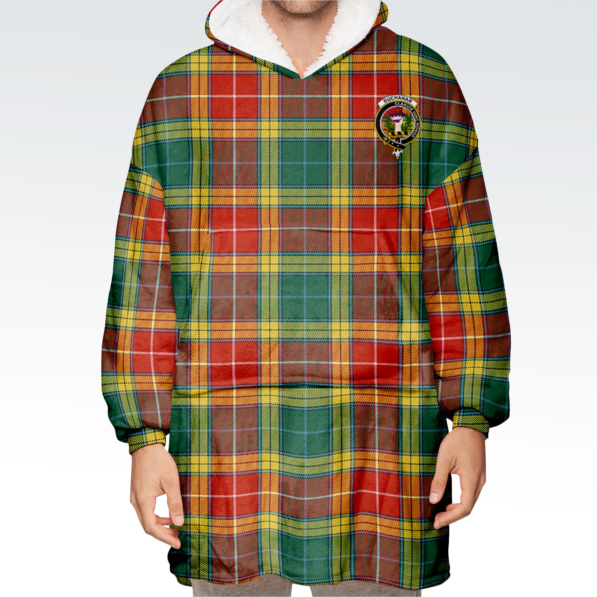 Buchanan Old Sett Tartan Hoodie Blanket