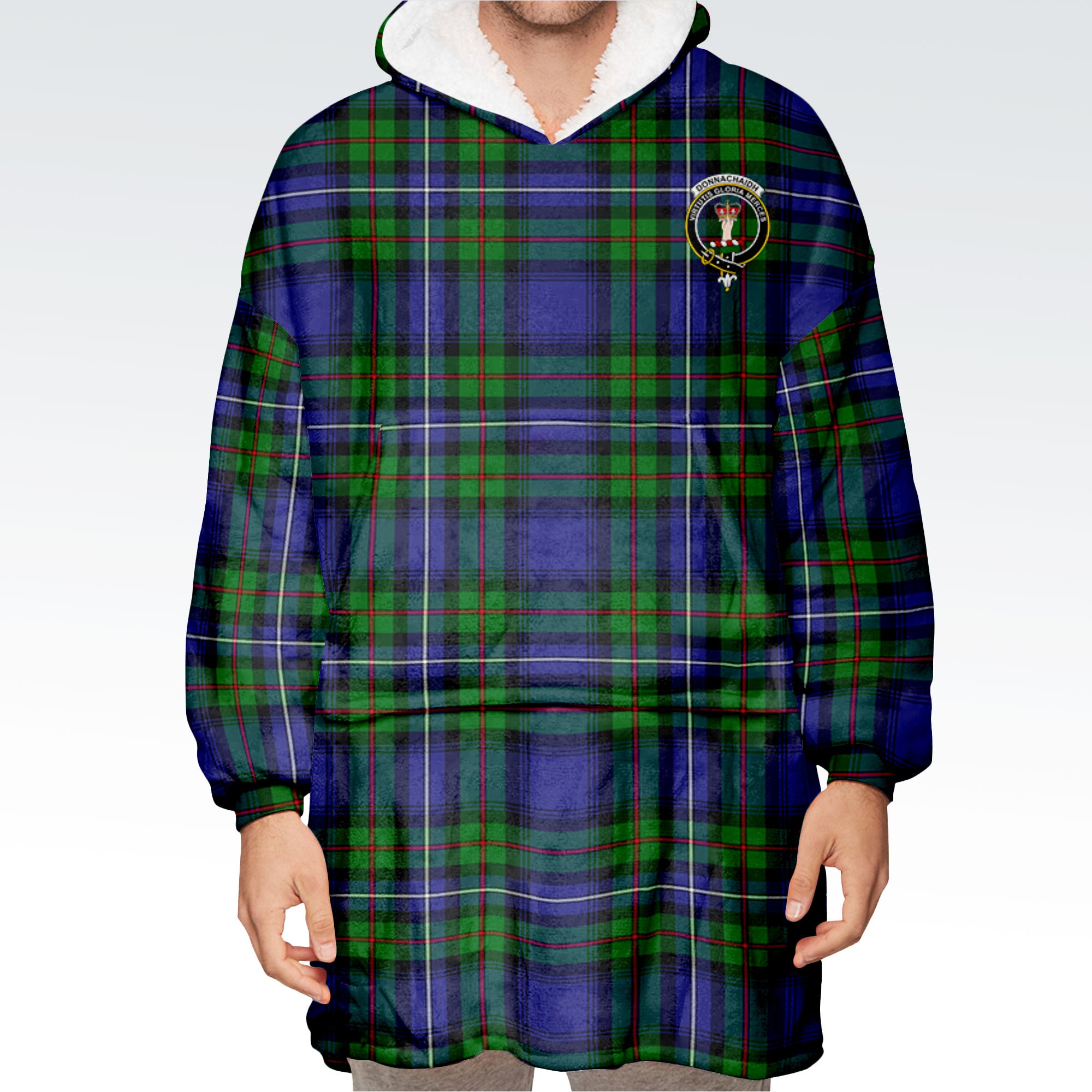 Donnachaidh Tartan Hoodie Blanket